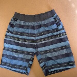 Prana Striped Board Shorts with Pockets